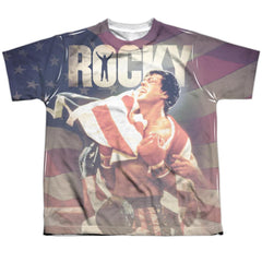 Rocky American Dreams Youth Regular Fit Poly Short-Sleeve T-Shirt