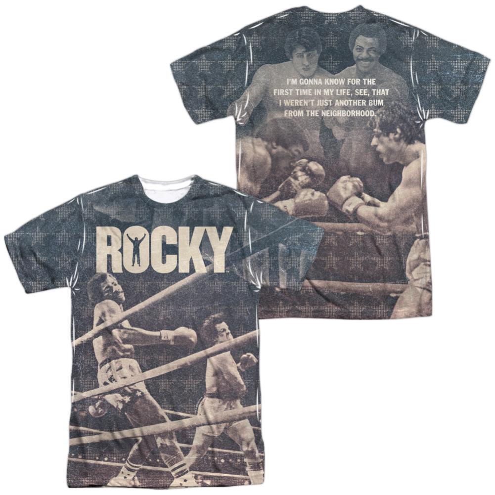 Rocky Battle (Front/Back Print) Men's Regular Fit Polyester Short-Sleeve T-Shirt