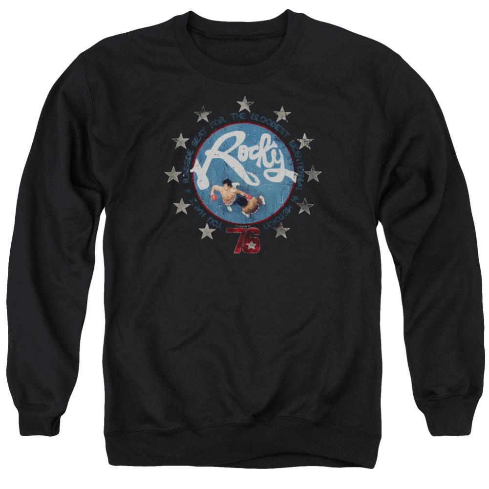 Rocky Bloodiest Bicentennial Men's Crewneck 50 50 Poly Long-Sleeve T-Shirt