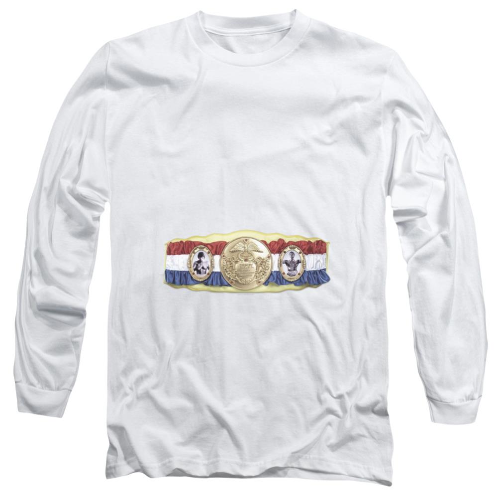 Rocky Championship Belt(Bottom Front) Men's 18/1 Cotton Long-Sleeve T-Shirt