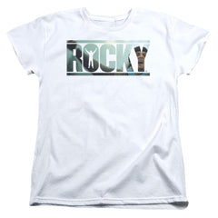 Rocky Cutout Logo Women's 18/1 Cotton Short-Sleeve T-Shirt