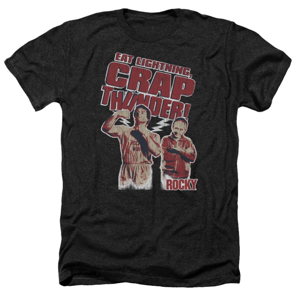 Rocky Eat Lightning Men's 30/1 Heather 60 40 Poly Short-Sleeve T-Shirt