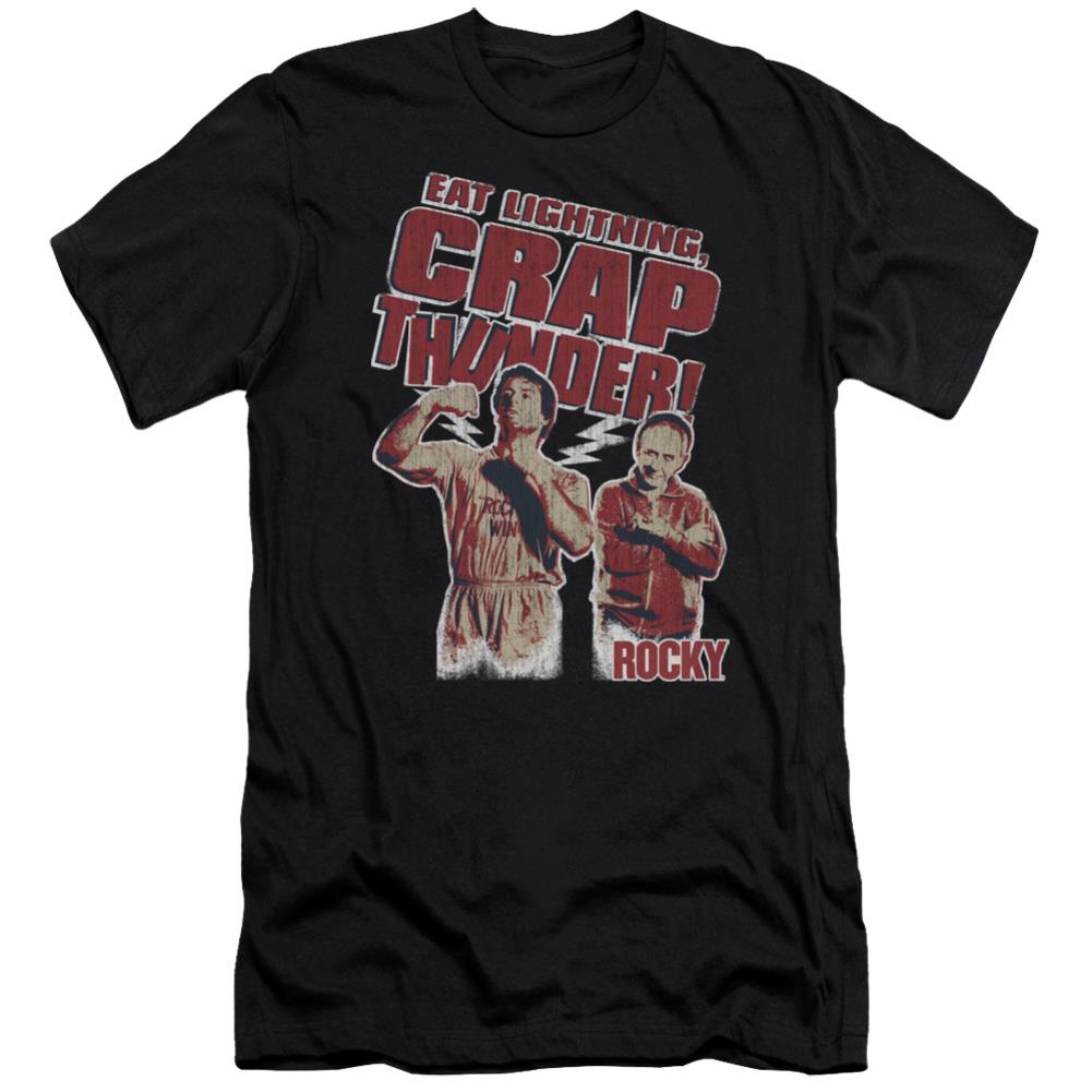 Rocky Eat Lightning Men's Ultra-Soft 30/1 Cotton Slim Short-Sleeve T-Shirt