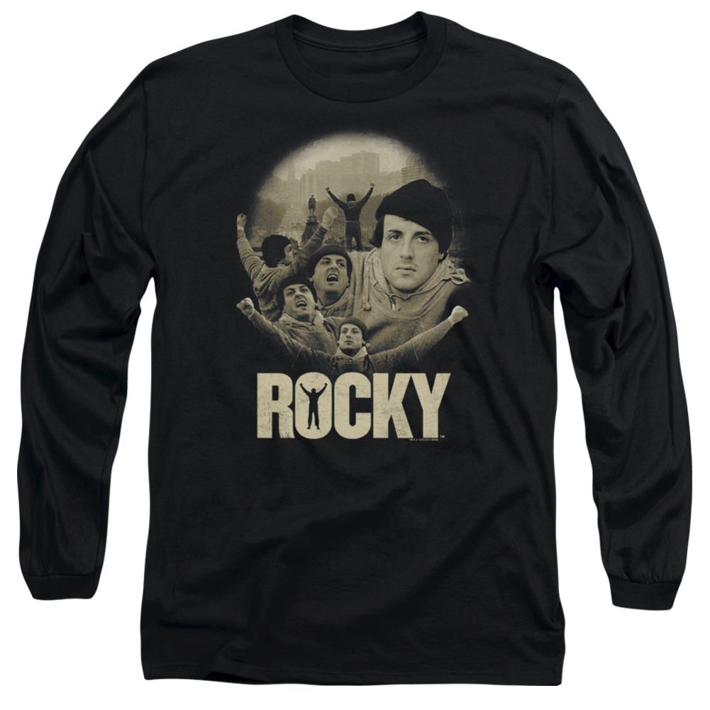 Rocky Feeling Strong Men's 18/1 Cotton Long-Sleeve T-Shirt