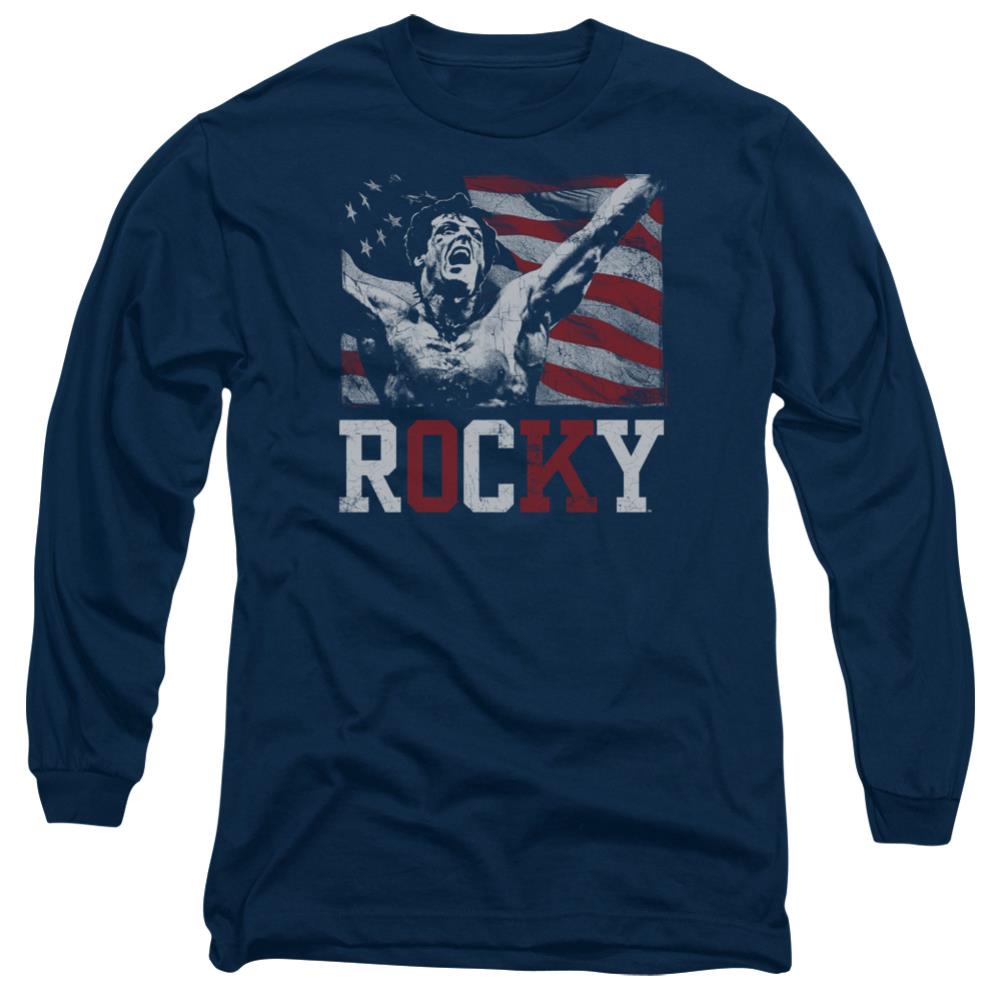 Rocky Flag Champion Men's 18/1 Cotton Long-Sleeve T-Shirt