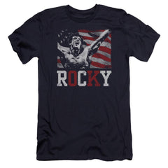 Rocky Flag Champion Men's Ultra-Soft 30/1 Cotton Slim Short-Sleeve T-Shirt