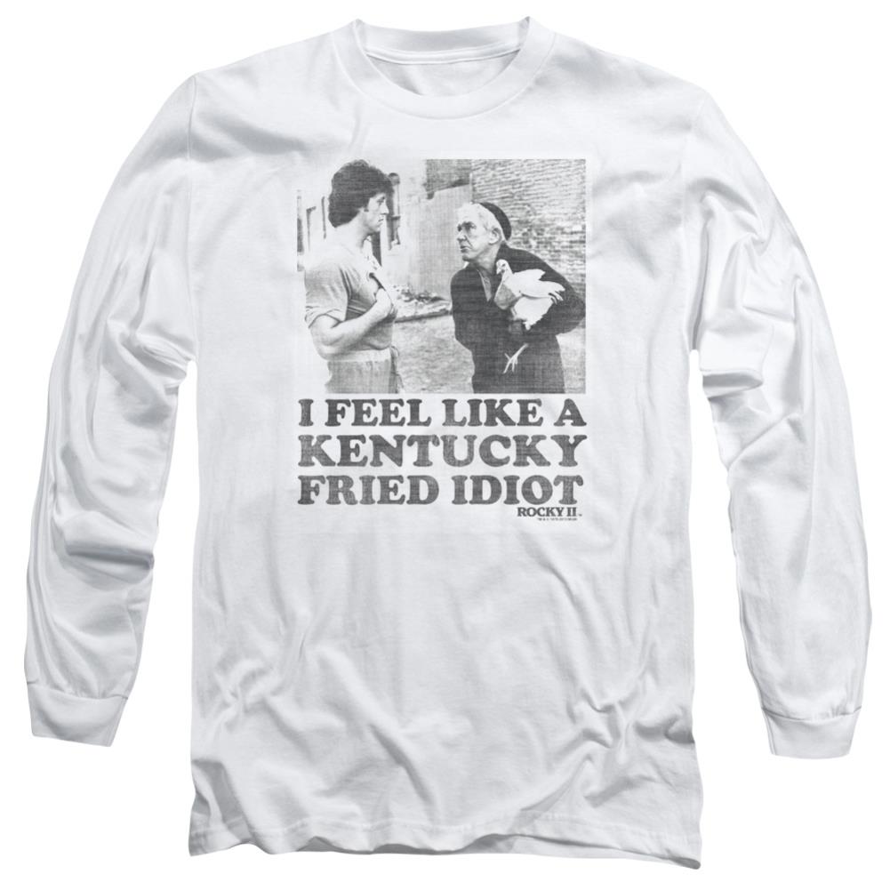 Rocky Fried Idiot Men's 18/1 Cotton Long-Sleeve T-Shirt