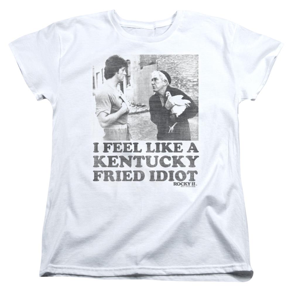 Rocky Fried Idiot Women's 18/1 Cotton Short-Sleeve T-Shirt