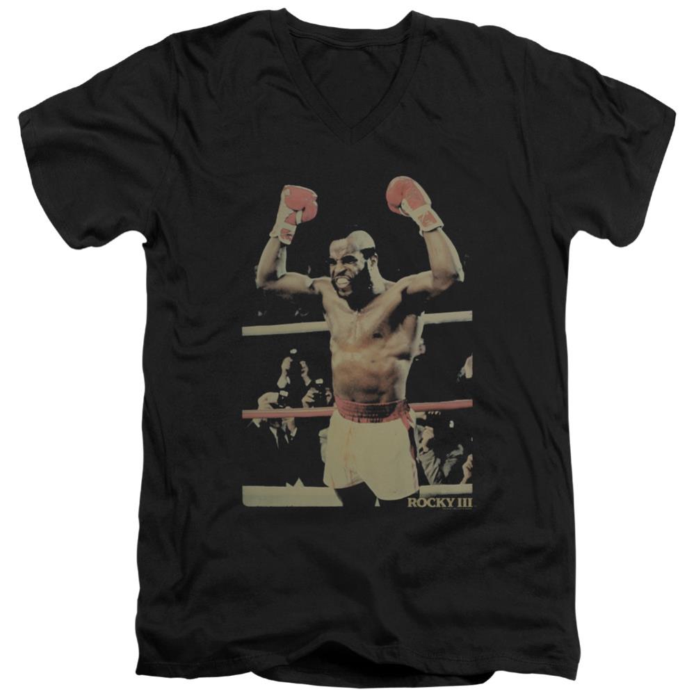 Rocky III Clubber Men's 30/1 Cotton Slim V-Neck T-Shirt