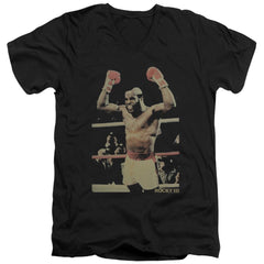 Rocky III Clubber Men's 30/1 Cotton Slim V-Neck T-Shirt