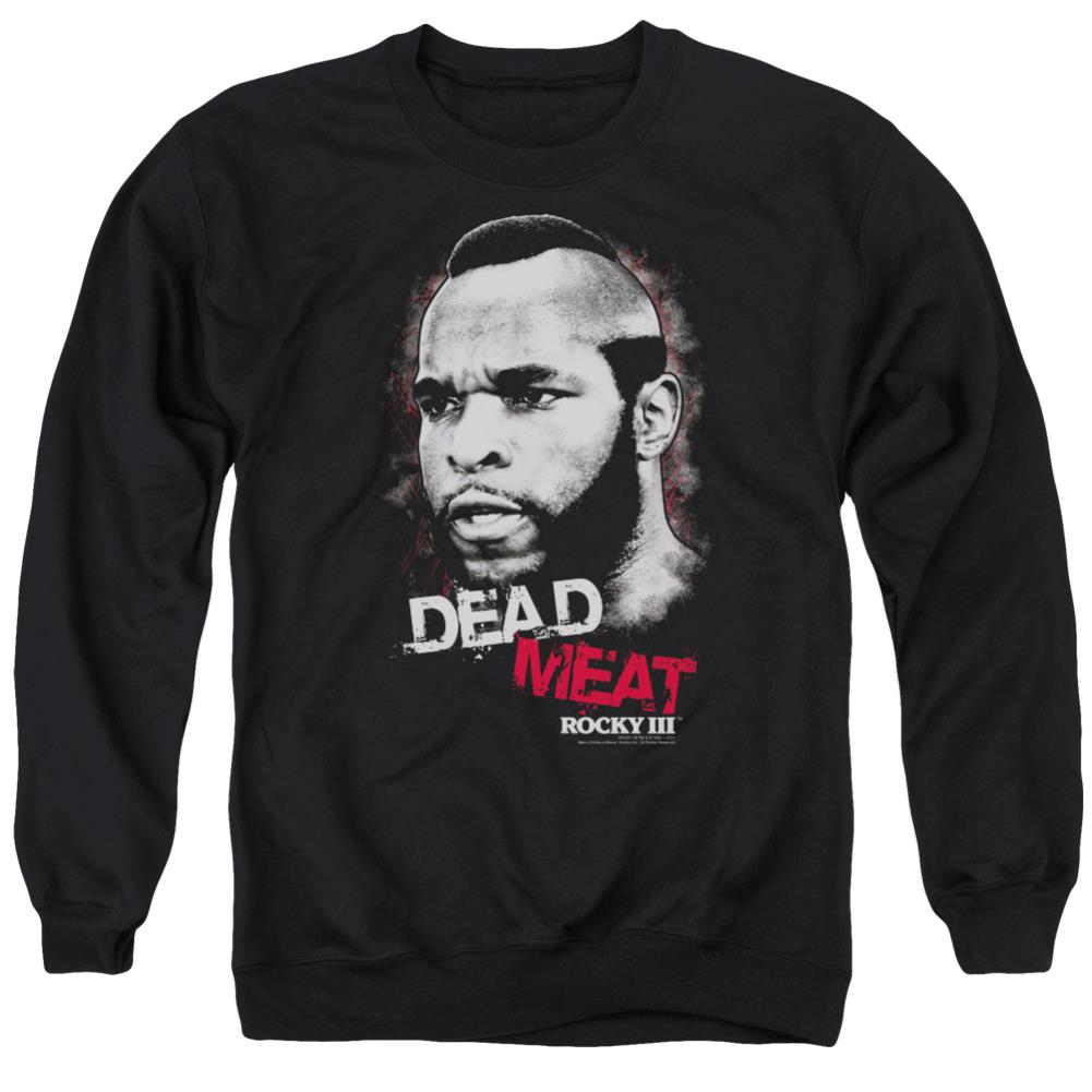 Rocky III Dead Meat Men's Crewneck 50 50 Poly Long-Sleeve T-Shirt