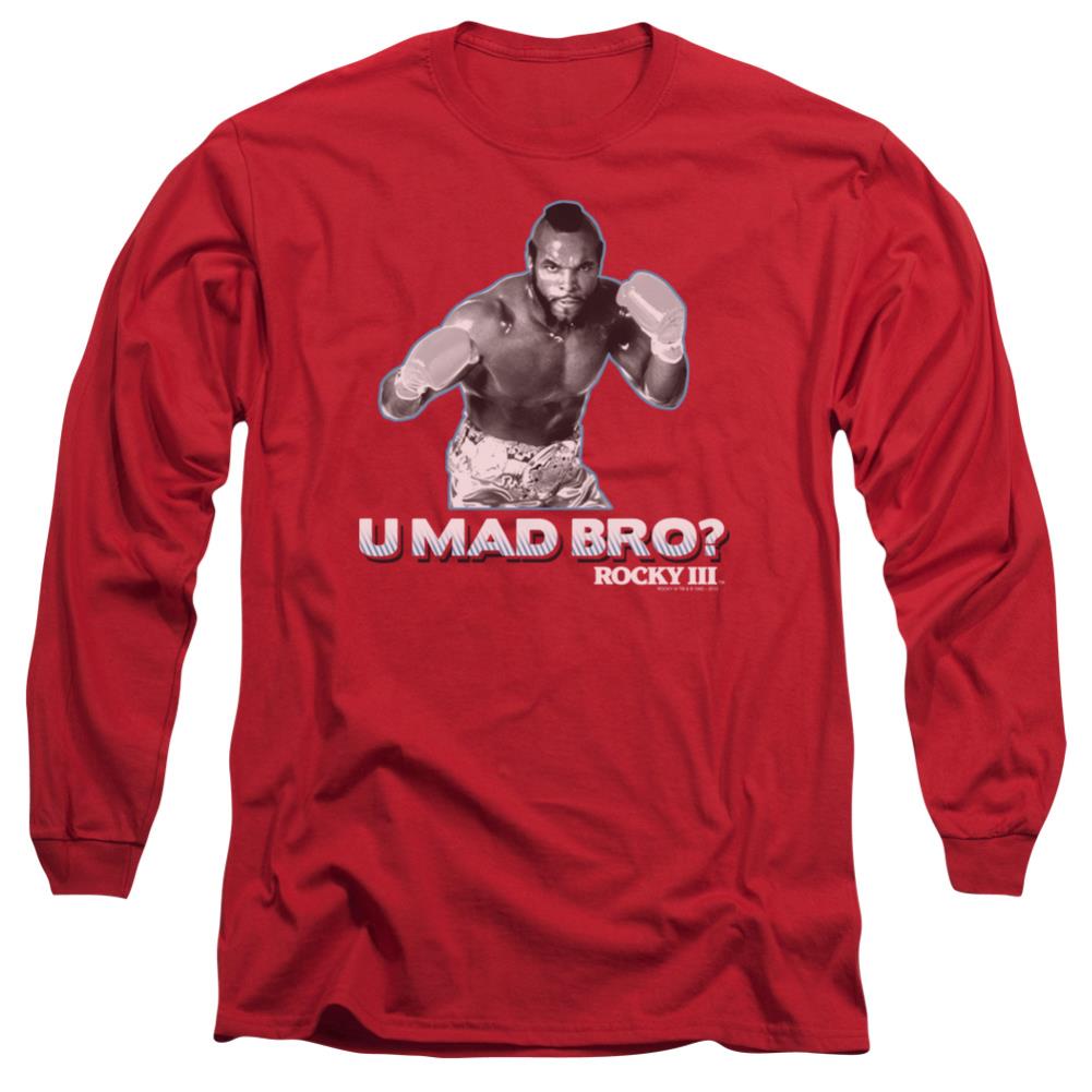 Rocky III U Mad Bro Men's 18/1 Cotton Long-Sleeve T-Shirt