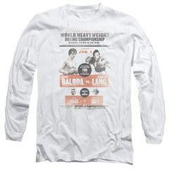 Rocky III Vs Clubber Poster Men's 18/1 Cotton Long-Sleeve T-Shirt