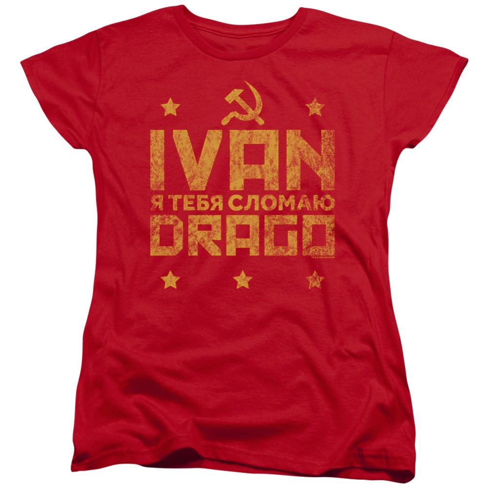 Rocky IV Drago Break Women's 18/1 Cotton Short-Sleeve T-Shirt