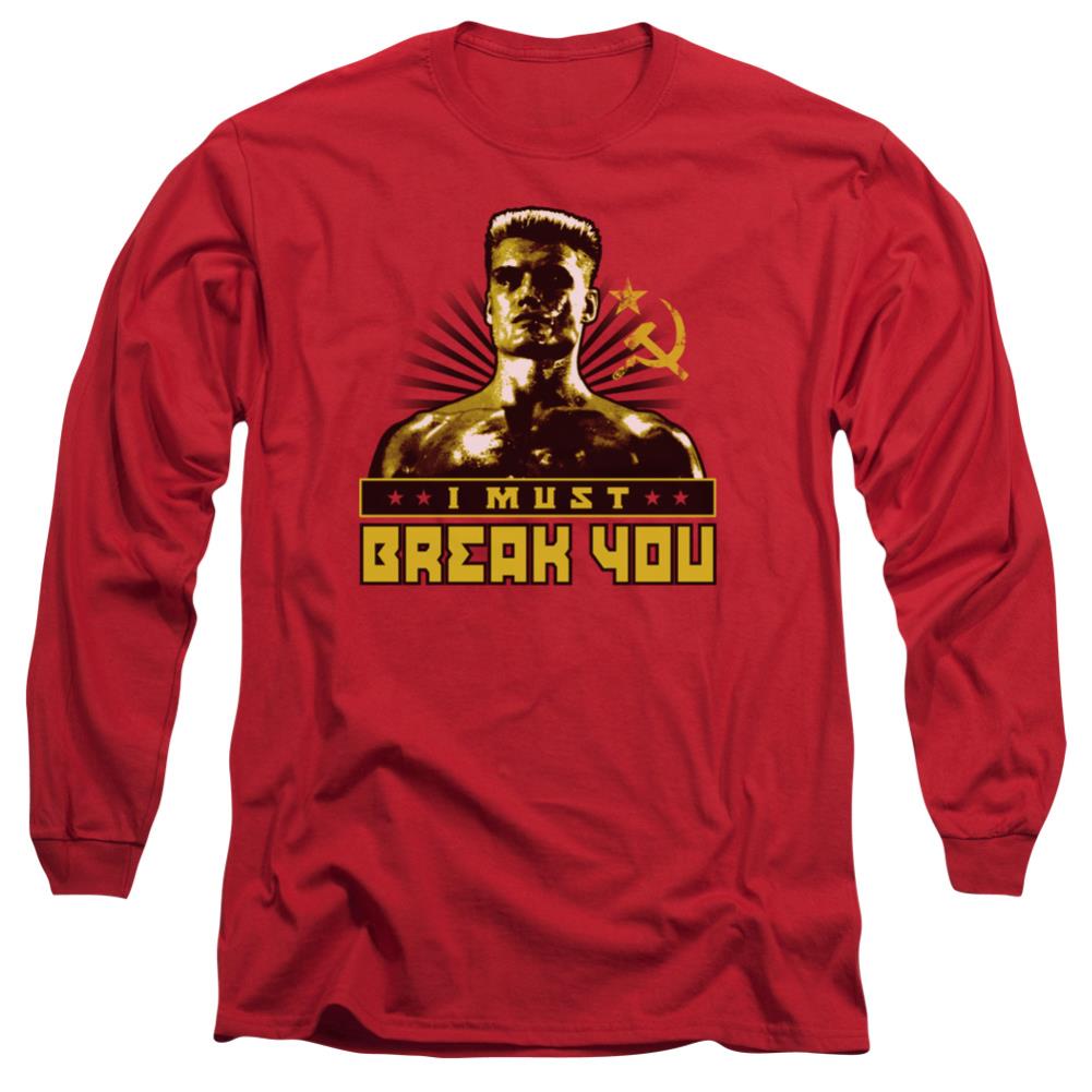 Rocky IV I Must Break You Men's 18/1 Cotton Long-Sleeve T-Shirt