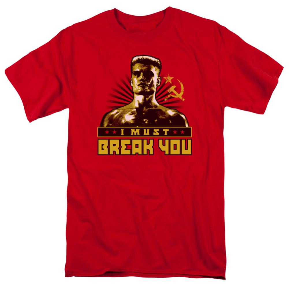 Rocky IV I Must Break You Men's 18/1 Cotton Short-Sleeve T-Shirt