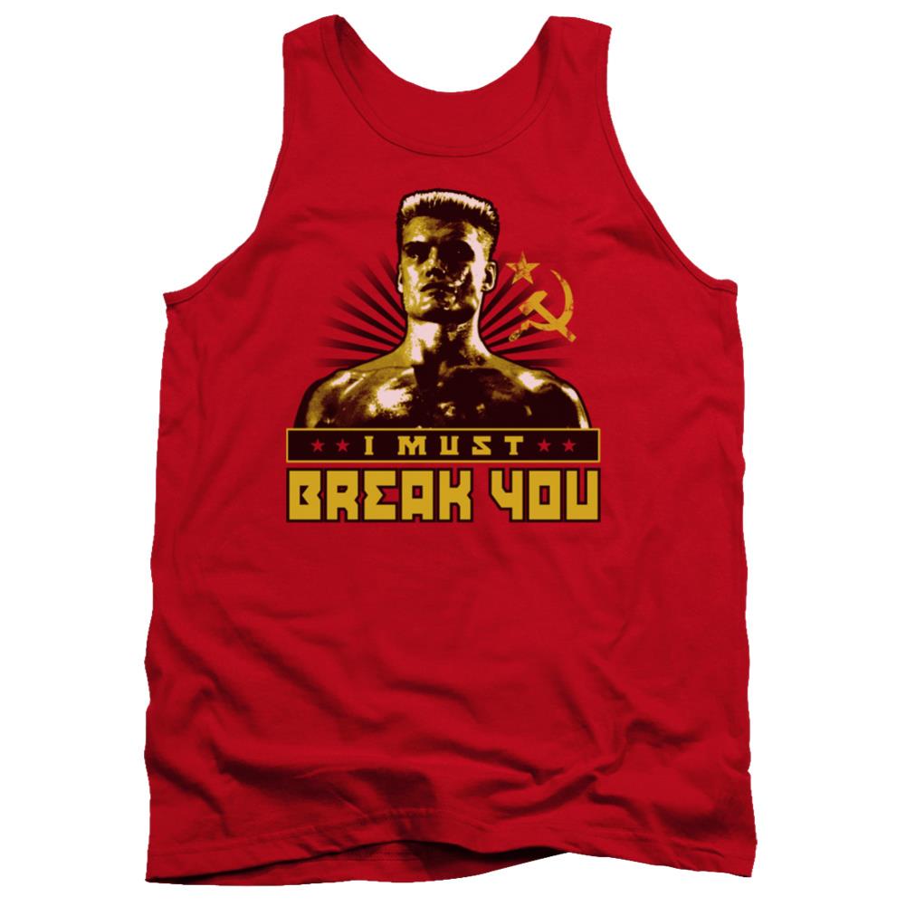 Rocky IV I Must Break You Men's 18/1 Cotton Tank Top