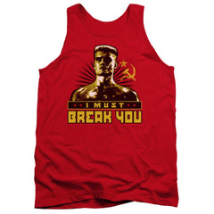 Rocky IV I Must Break You Men's 18/1 Cotton Tank Top