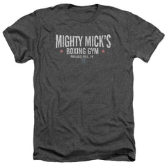 Rocky Mighty Mick's Boxing Gym Men's 30/1 Heather 60 40 Poly Short-Sleeve T-Shirt