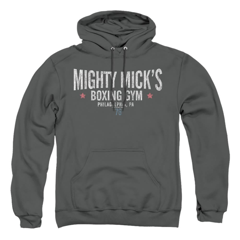Rocky Mighty Mick's Boxing Gym Men's Pull-Over 75 25 Poly Hoodie