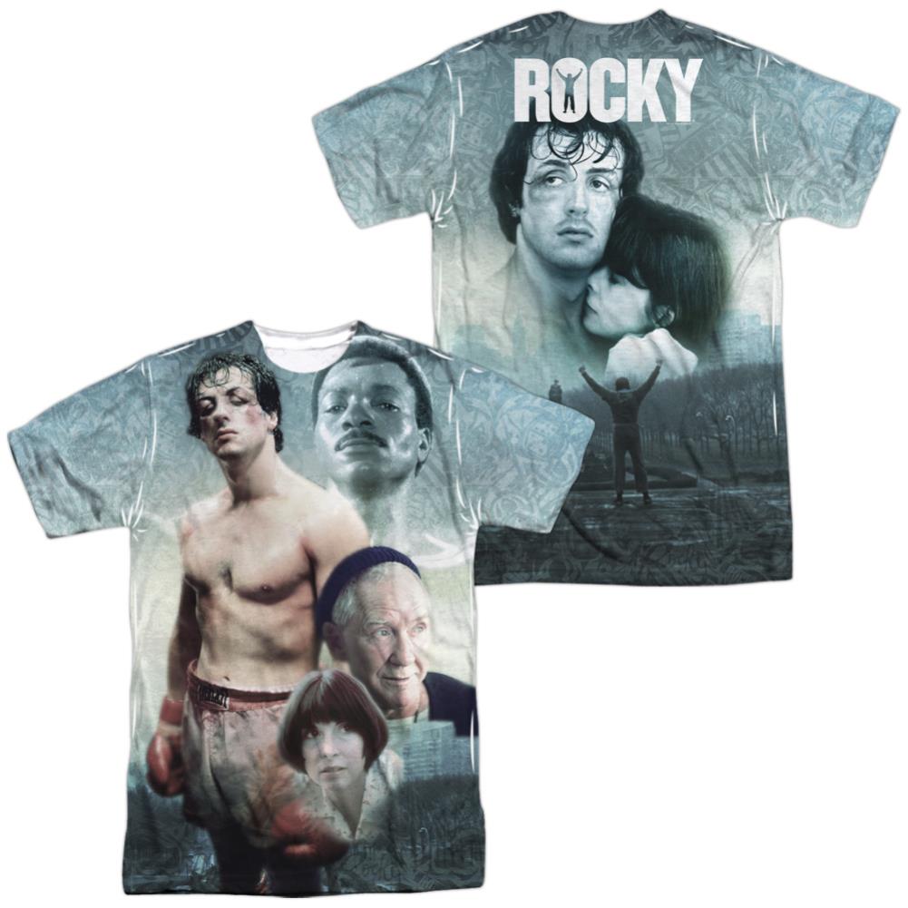 Rocky Montage (Front/Back Print) Men's Regular Fit Polyester Short-Sleeve T-Shirt