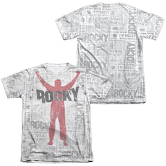 Rocky News Press (Front/Back Print) Men's Regular Fit Poly Cotton Short-Sleeve T-Shirt