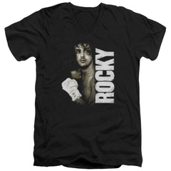 Rocky Painted Rocky Men's 30/1 Cotton Slim V-Neck T-Shirt
