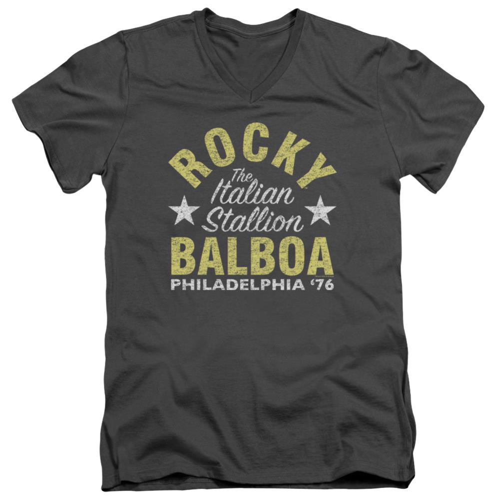 Rocky Rocky Philly Men's 30/1 Cotton Slim V-Neck T-Shirt