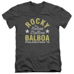Rocky Rocky Philly Men's 30/1 Cotton Slim V-Neck T-Shirt