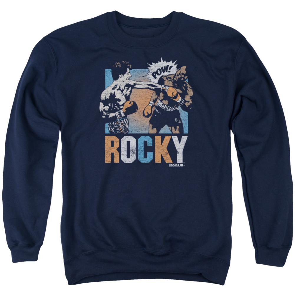 Rocky Rocky Pow Men's Crewneck 50 50 Poly Long-Sleeve T-Shirt