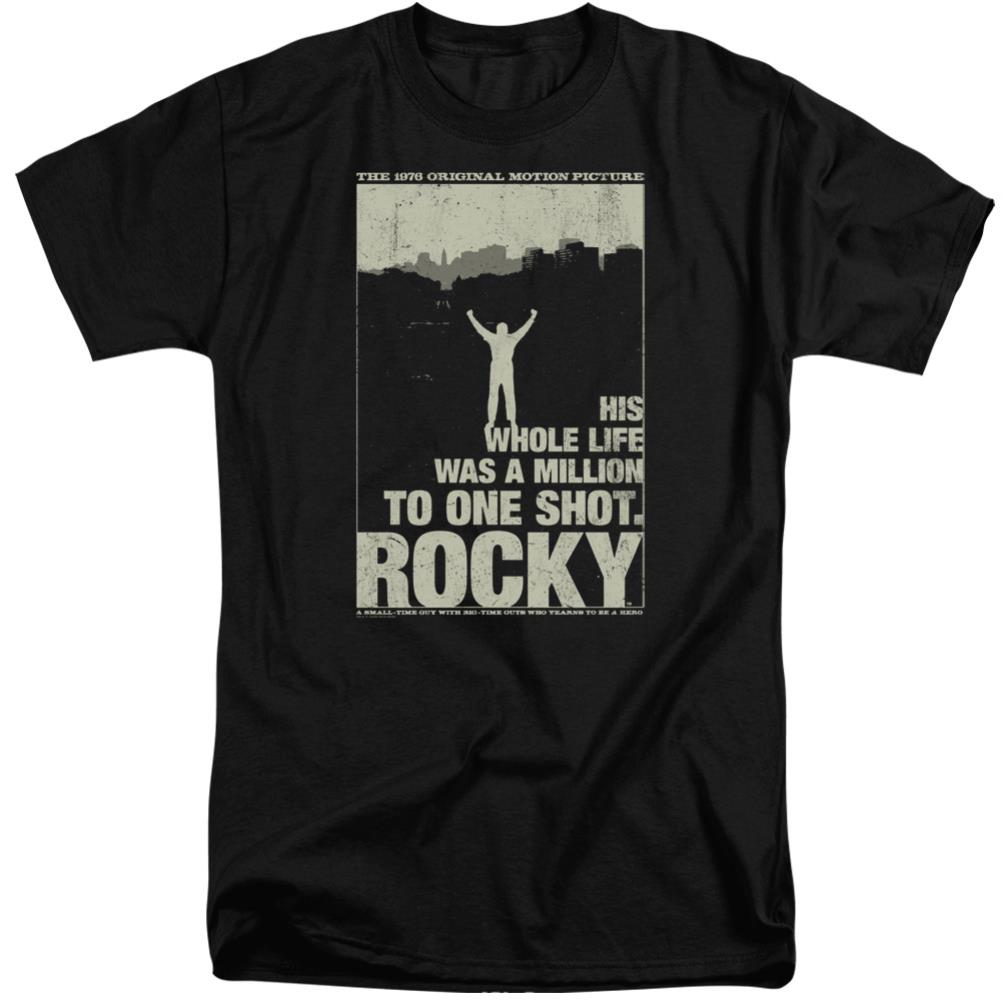 Rocky Silhouette Men's 18/1 Tall Cotton Short-Sleeve T-Shirt