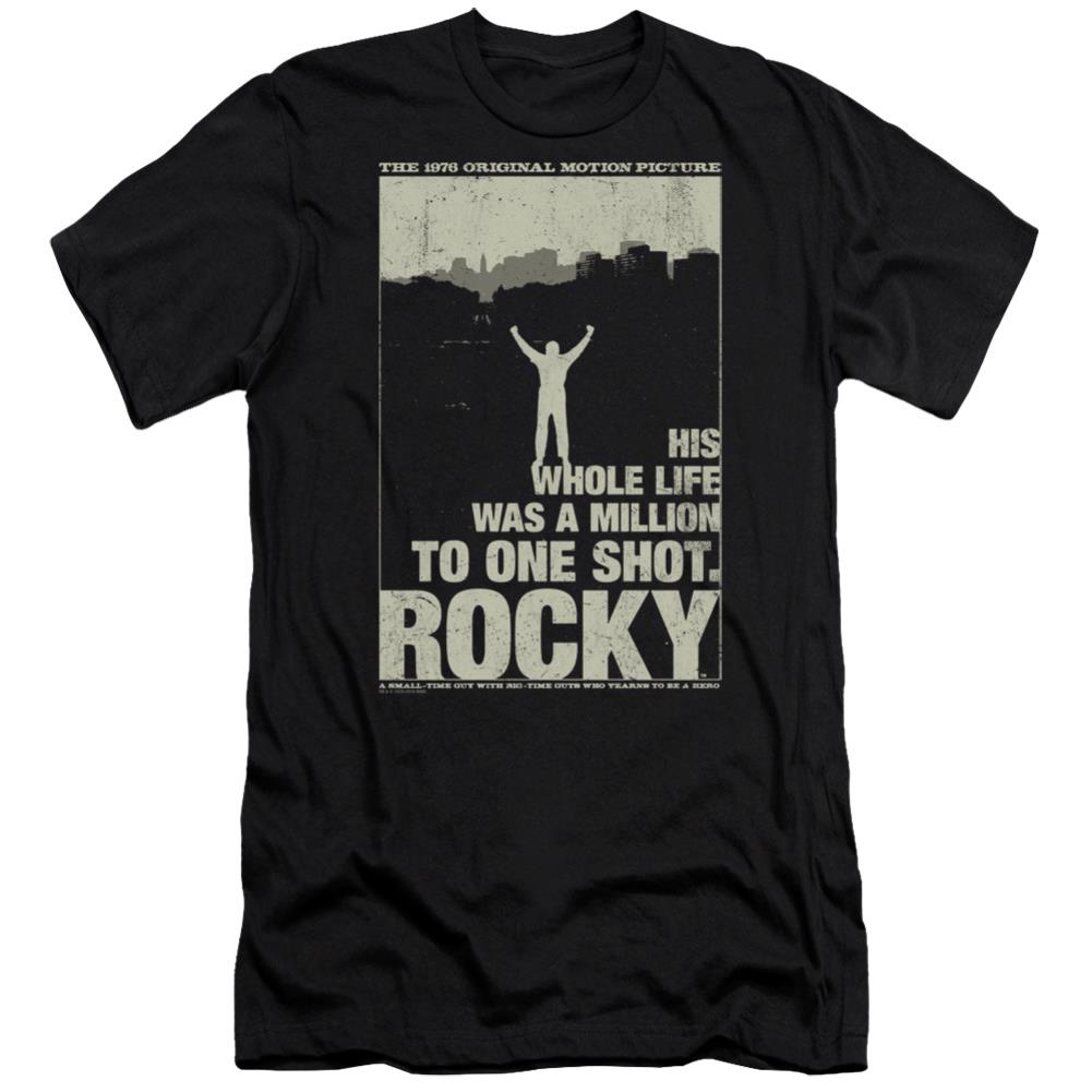 Rocky Silhouette Men's Ultra-Soft 30/1 Cotton Slim Short-Sleeve T-Shirt