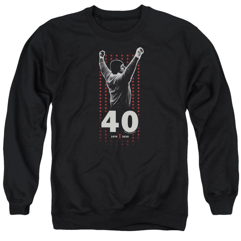 Rocky Stars Men's Crewneck 50 50 Poly Long-Sleeve T-Shirt