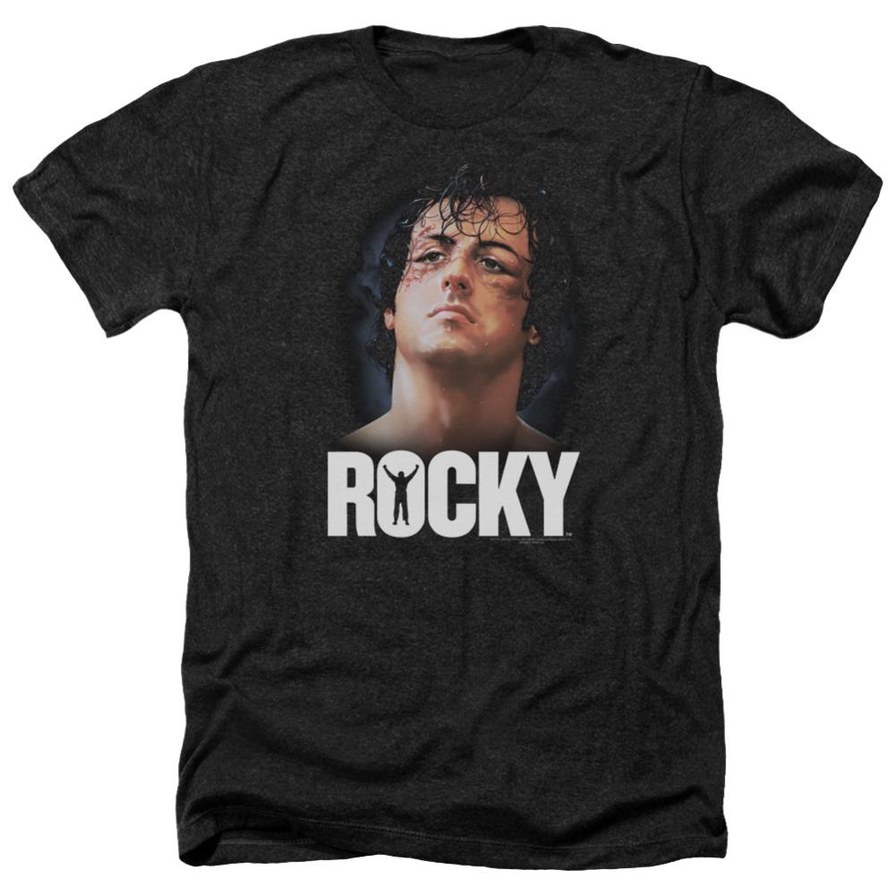 Rocky The Champ Men's 30/1 Heather 60 40 Poly Short-Sleeve T-Shirt