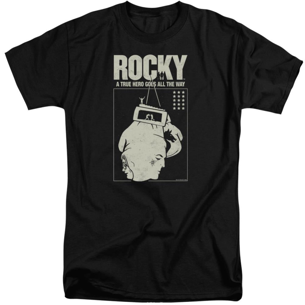 Rocky The Hero Men's 18/1 Tall Cotton Short-Sleeve T-Shirt