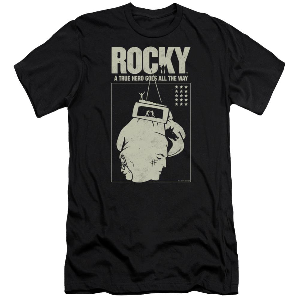 Rocky The Hero Men's Ultra-Soft 30/1 Cotton Slim Short-Sleeve T-Shirt