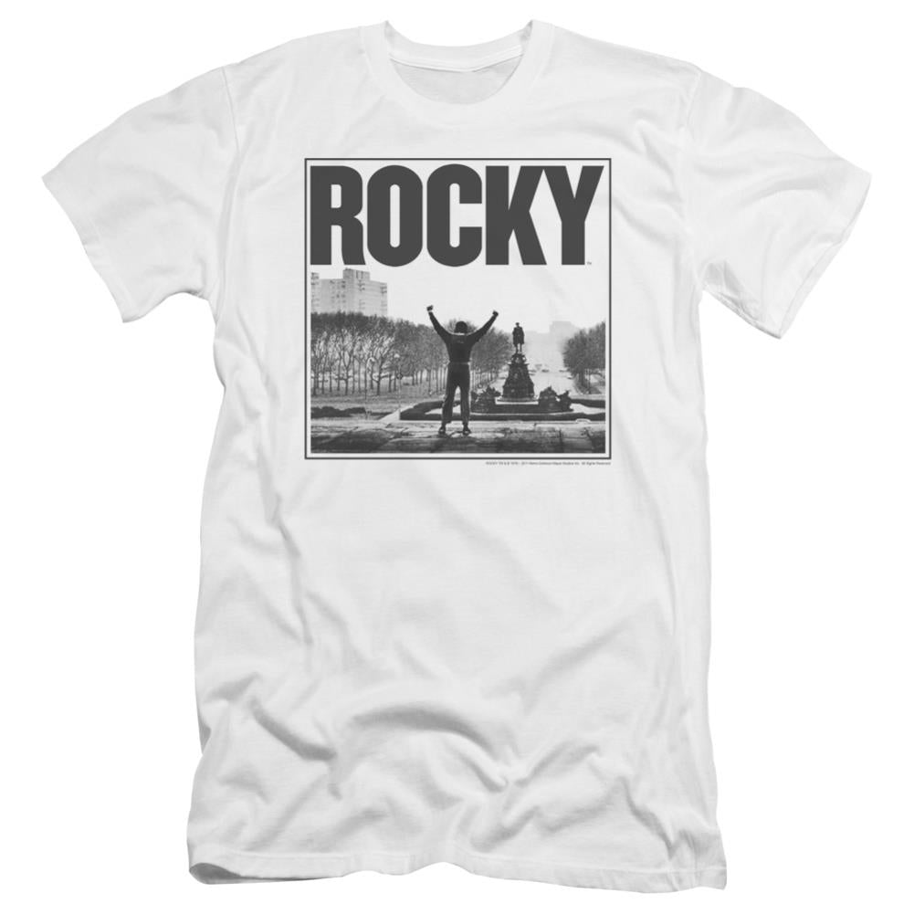 Rocky Top Of The Stairs Men's Ultra-Soft 30/1 Cotton Slim Short-Sleeve T-Shirt