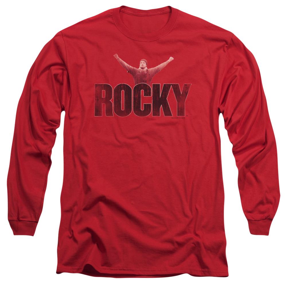 Rocky Victory Distressed Men's 18/1 Cotton Long-Sleeve T-Shirt