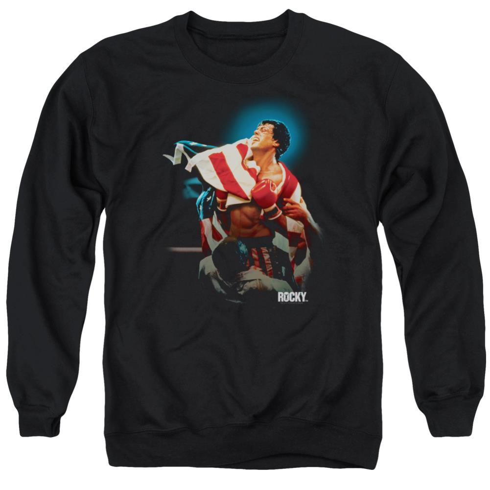 Rocky Victory Men's Crewneck 50 50 Poly Long-Sleeve T-Shirt