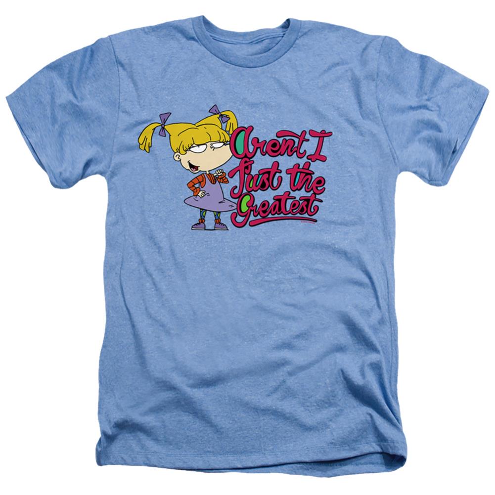 Rugrats Angelica Aren't I Just The Greatest Men's 30/1 Heather 60 40 Poly Short-Sleeve T-Shirt
