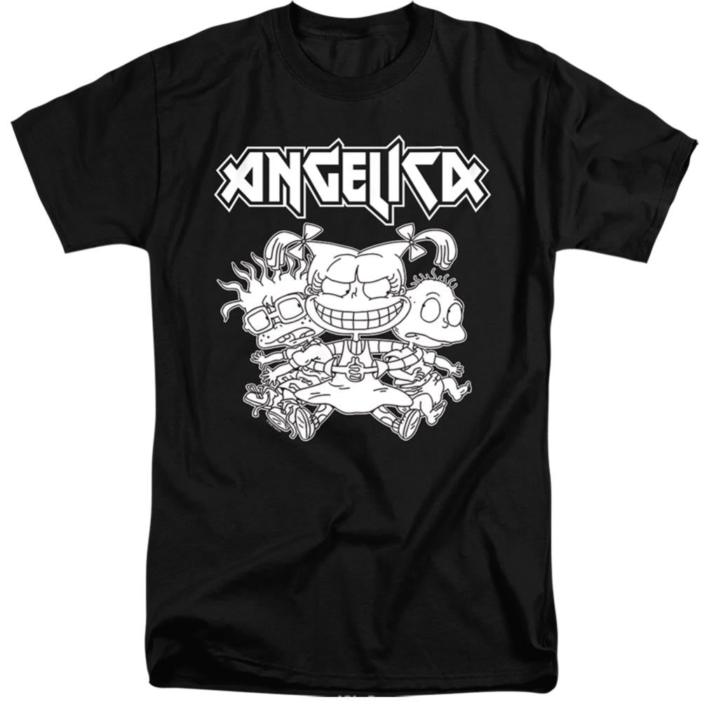 Rugrats Angelica Pickles Rocks Men's 18/1 Tall Cotton Short-Sleeve T-Shirt