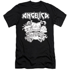 Rugrats Angelica Pickles Rocks Men's Ultra-Soft 30/1 Cotton Slim Short-Sleeve T-Shirt