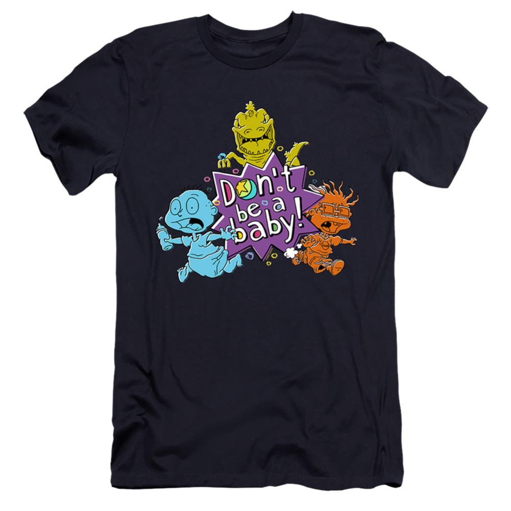 Rugrats Babies Run For The Hills Men's Ultra-Soft 30/1 Cotton Slim Short-Sleeve T-Shirt