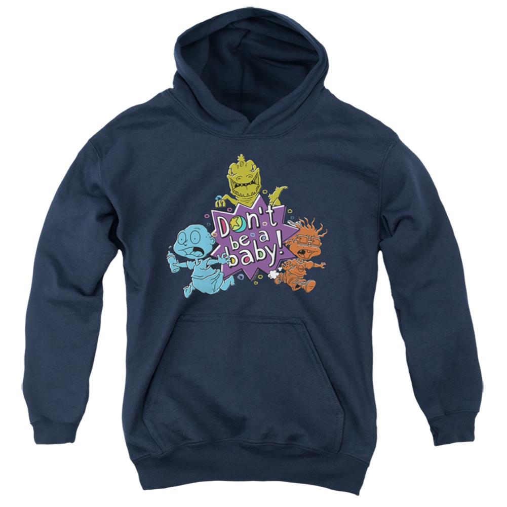 Rugrats Babies Run For The Hills Youth Cotton Poly Pull-Over Hoodie