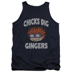 Rugrats Chicks Dig Gingers Men's 18/1 Cotton Tank Top
