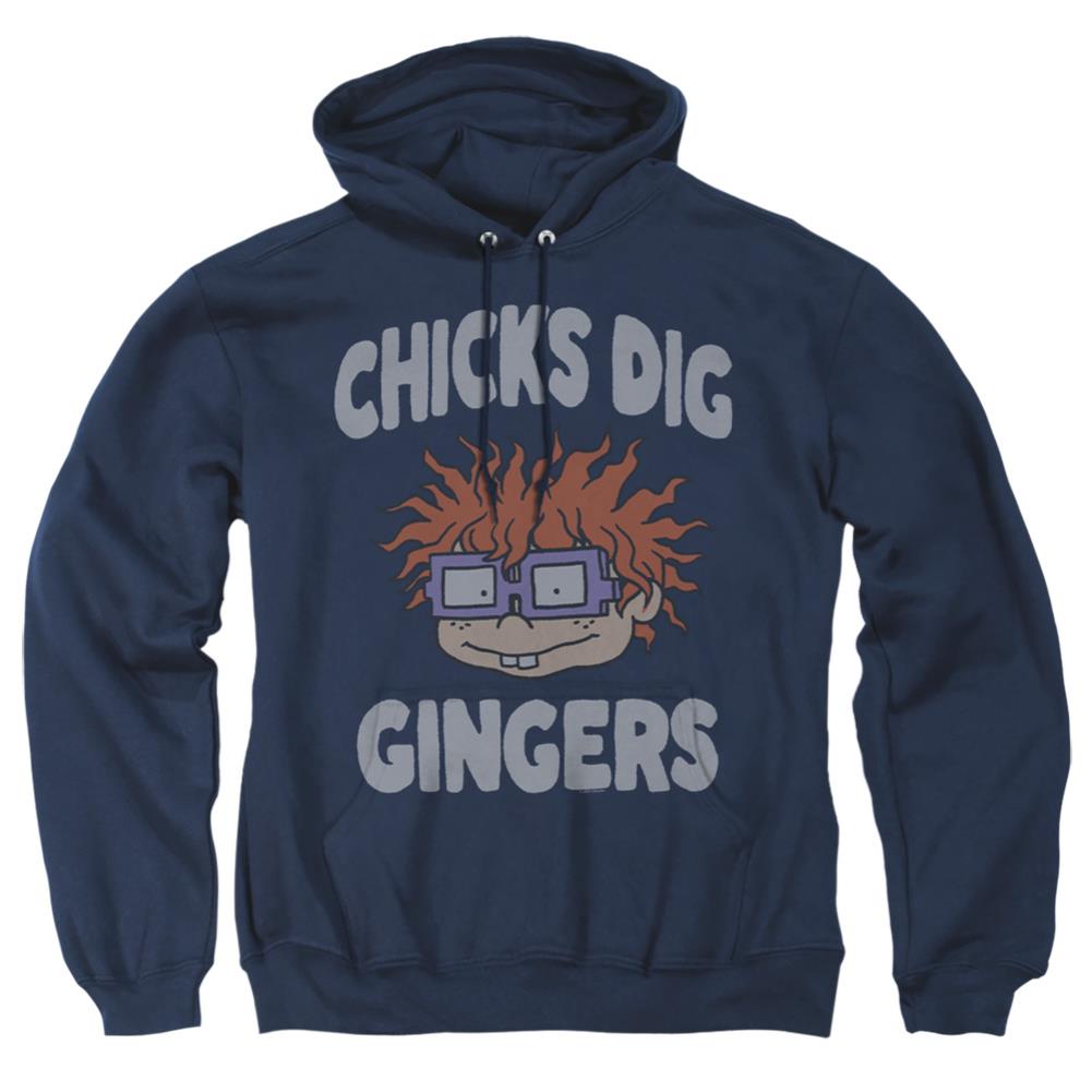 Rugrats Chicks Dig Gingers Men's Pull-Over 75 25 Poly Hoodie