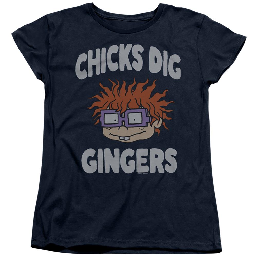 Rugrats Chicks Dig Gingers Women's 18/1 Cotton Short-Sleeve T-Shirt