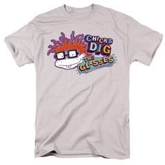 Rugrats Chicks Dig The Glasses Badge Men's 18/1 Cotton Short-Sleeve T-Shirt