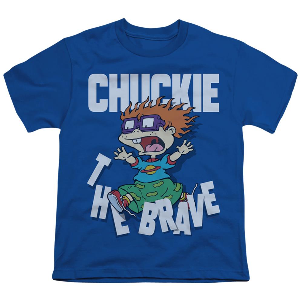 Rugrats Chuckie The Brave Youth 18/1 100% Cotton Short-Sleeve T-Shirt
