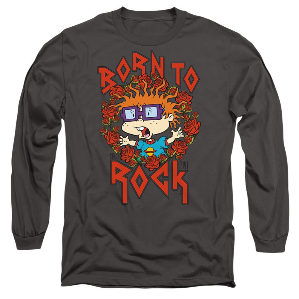 Rugrats Chucky Was Born To Rock Men's 18/1 Cotton Long-Sleeve T-Shirt